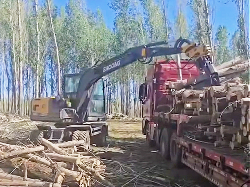 宝鼎BD80X轮式抓木机